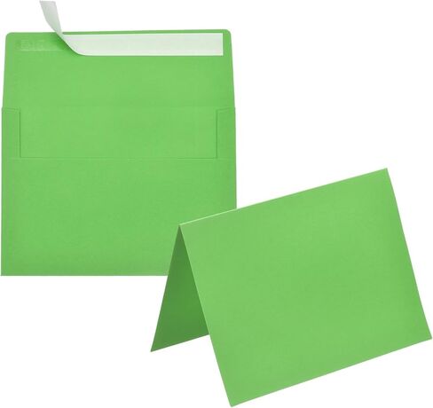 PATIKIL 20Pack Orange 4x6 Blank Cards and Envelopes, Self Seal A6 Envelopes with Folded Cardstock Small for Greeting Cards Wedding Greeting Birthday Invitations Letter Mailing in Kuwait