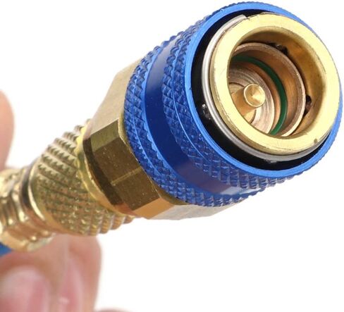 R134A Recharge Measuring Hose Can Tap Gauge Refrigerant Charging Pipe with Pressure Gauge 1 4 SAE Port in Kuwait