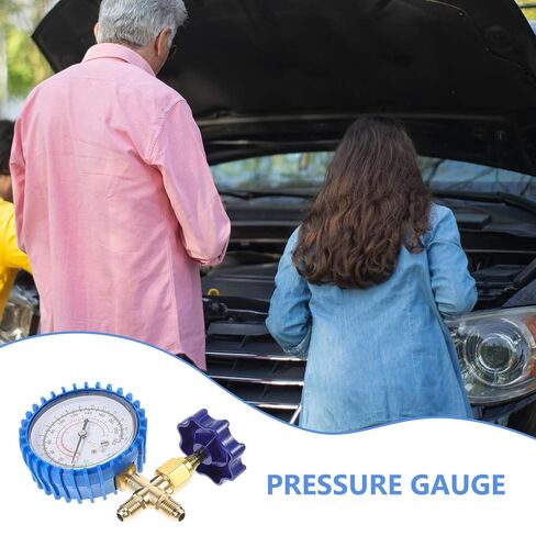 Abaodam Refrigerant Charging Gauge with Pressure Gauge for Automotive Ac Repair Compatible with Air Conditioning Systems HVAC Maintenance Equipment in Kuwait
