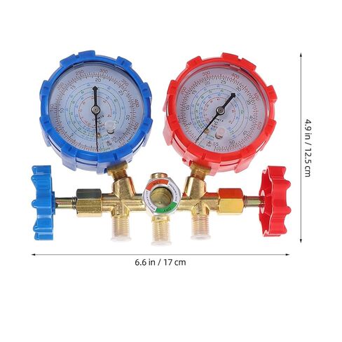 NUOBESTY Charging Hose with Conditioner Fluoride Meter for Car Ac Supply, Portable HVAC Refrigeration Gauge Tool for Automotive Maintenance in Kuwait