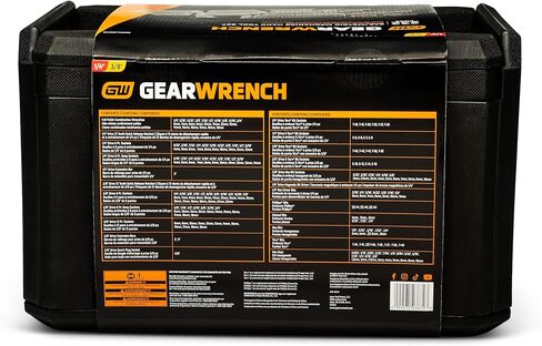 GEARWRENCH Mechanics Tool Set in 3 Drawer Storage Box, 232 Pc, 1/4 in and 3/8 in Drive, Metric/SAE | GW72LLCBMTS in Kuwait