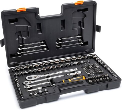 GEARWRENCH Mechanics Tool Set in 3 Drawer Storage Box, 232 Pc, 1/4 in and 3/8 in Drive, Metric/SAE | GW72LLCBMTS in Kuwait
