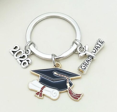 Alloy 2026 Year Graduation Charm Pendant for DIY Jewelry Making Accessaries(100pcs,Silver Tone) in Kuwait