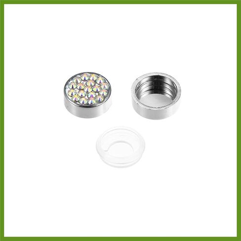 1 Set Bling Car License Plate Fasteners Screws Caps Covers Multicolor Universal Rhinestone License Plate Bolt Cap Plastic Washer Replace Parts Vehicle Components in Kuwait