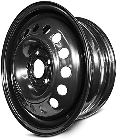 عجلة بديلة جديدة OEM لمازدا 3 2006-2009 مقاس 15 × 6 بوصة حافة فولاذية باللون الأسود تناسب 195/65R15 in Kuwait