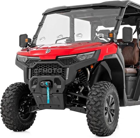 Rough Country Vented Full Windshield for CF MOTO UFORCE U10 Pro (2025) - Scratch Resistant 1/4" Polycarbonate, 250x Stronger than Glass in Kuwait