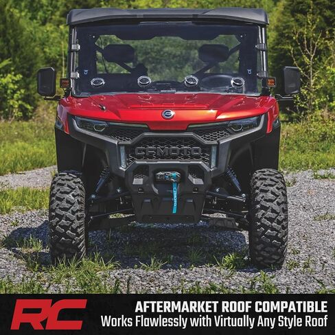 Rough Country Vented Full Windshield for CF MOTO UFORCE U10 Pro (2025) - Scratch Resistant 1/4" Polycarbonate, 250x Stronger than Glass in Kuwait