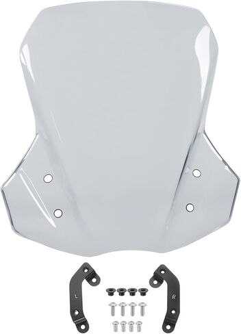 Motorcycle Windshield Windscreen Flyscreen Protector Compatible with DL650 V Strom 650 2017-2023 Airflow Wind Deflector (Light Smoke) in Kuwait