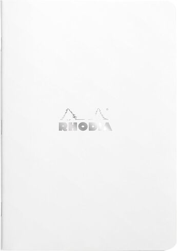 Rhodia Slim Staplebound Notebooks - Lined 48 sheets - 6 x 8 1/4 in. - White cover (119187C) in Kuwait