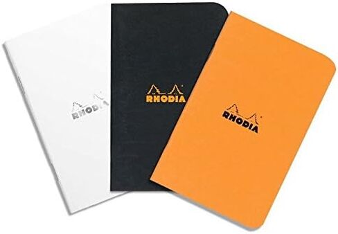 Rhodia Slim Staplebound Notebooks - Lined 48 sheets - 6 x 8 1/4 in. - White cover (119187C) in Kuwait