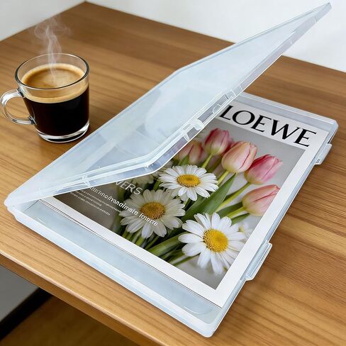 Magazine Protectors for Collectors - 12 x 9 x 0.8inch, Clear Magazine Display Storage Birth Certificate Sleeves Box Case for Book Newspaper Comic in Saudi Arabia