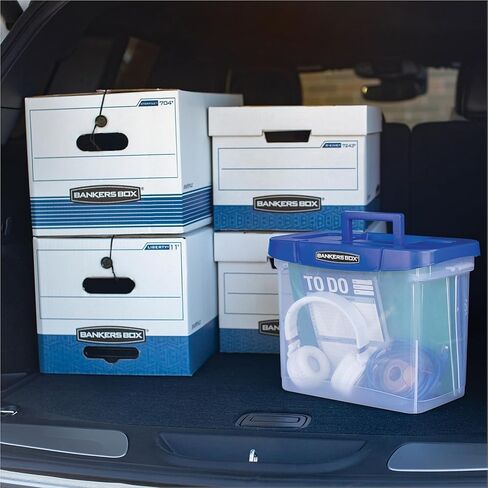 Bankers Box 00025 Strg Boxes, 550lb, Ltr/Lgl, 12-Inch x15-1/2-Inch x10-1/4-Inch,12/CT, WE/BE in Kuwait