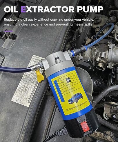 Oil Extractor Pump,Car Accessories Universal 12V Self-Priming Transmission Fluid Pump,Automotive Replacement Engine Oil Pumps,Suitable for Cars,Motorcycles,Pressure Washers,Lawn Mowers in Kuwait