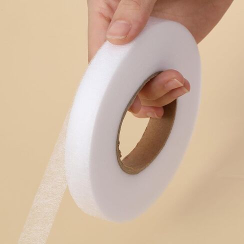 Tyqour 4 Rolls Iron on Hemming Tape for Pants Iron Tape for Hemming 1.2cm & 1.5cm X 70 Yards Each, Sewing Tape for Hemming White Iron on Fabric Tape Ideal for Curtains, Clothes, DIY Crafts in Kuwait