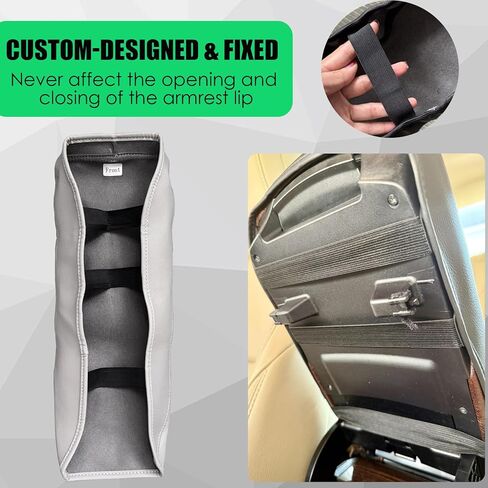 Center Console Cover for Avalon 2013-2018, Premium PU Leather Middle Console Cover Scratch-Resistant & Stylish Upgrade for Avalon Interior Accessories - Gray in Kuwait