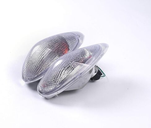 TOPZONE Fit for Suzuki1998-2006 KATANA - GSX600 / GSX750 ; 35601-08F00; 35602-08F00; Front Turn Indicator Lamp Blinker Signal Light Lens, No bulbs (Smoke, STR Lens) in Kuwait