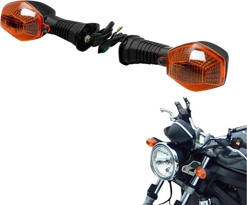 SLMOTO Front Turn Signal Lights Fit For SV 650N 2003-2009 SV 650S 2003-2016 SV 1000 N/S 2003-2008 SFV 650 Gladius 2009-2015 DL1000 2002-2006 DL650 2004-2010 DL650A (V-Strom 650A) 2007-2010 in Kuwait
