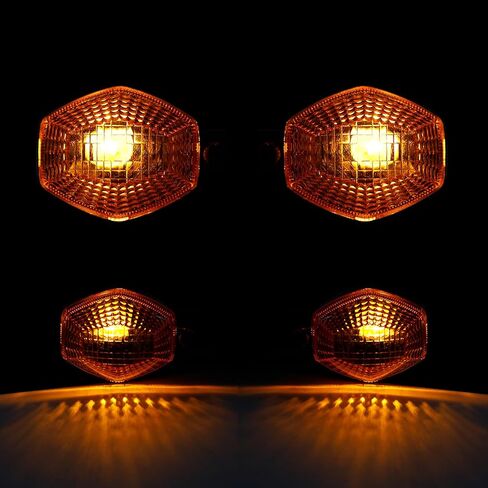 SLMOTO Front Turn Signal Lights Fit For SV 650N 2003-2009 SV 650S 2003-2016 SV 1000 N/S 2003-2008 SFV 650 Gladius 2009-2015 DL1000 2002-2006 DL650 2004-2010 DL650A (V-Strom 650A) 2007-2010 in Kuwait