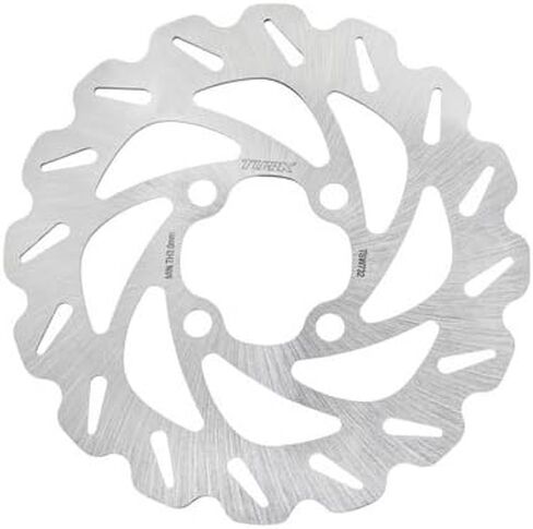 Tusk Stainless Steel Typhoon Rear Brake Rotor Compatible with Yamaha YFZ450/R 2006-2024/Raptor 700 2006-2025 Replaces OEM 1PE-F582W-00-00, 1S3-2582W-00-00, 1S3-2582W-10-00, 1S3-2582W-20-00 in Kuwait