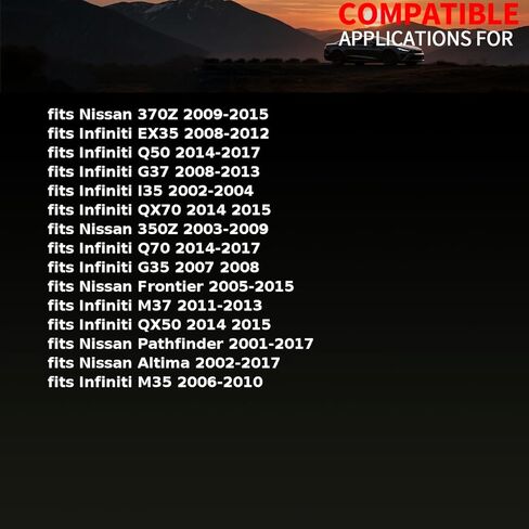 حشية مخرج سائل تبريد المحرك تناسب Nissan Frontier,Altima,350Z 2005 2006 2007 2008 2009 تناسب Infiniti G37 2008 2009 2010 2011 2012 2013 2 قطعة in Kuwait