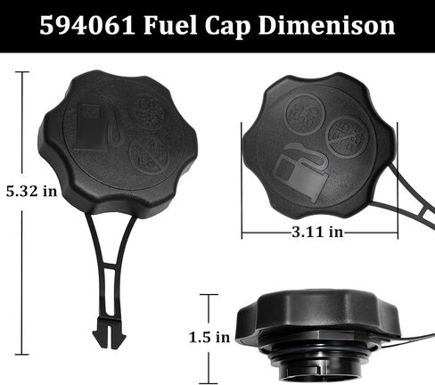 594061 Gas Fuel Tank Cap for B&S 675Exi 725Exi Series Engines Lawn Mower To-ro Craftsman Lawn Mower Replacement Gas Tank Cap in Saudi Arabia