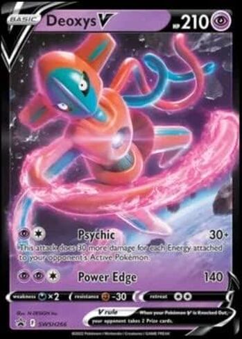 بوكيمون - Deoxys V - SWSH266 - عرض بلاك ستار - هولو فويل in Kuwait