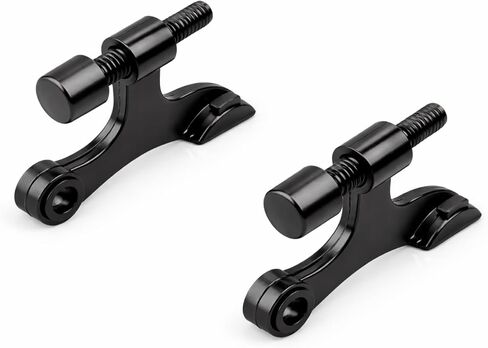 Hinge Pin Door Stopper 8 Pack, Heavy Duty Adjustable Door Stop Wall Protector, Matte Black Hinge Mount Door Bumper Stops Door from Hitting Wall, No Drill Easy Installation for Interior Doors in Saudi Arabia