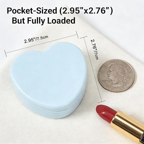2 Pack Mini Travel Sewing Kit Portable Compact Sewing Set with Essential Tools for Home Office Travel Daily Mending Emergency Fixes Lightweight Storage Box Organizer Pink&Blue in Kuwait