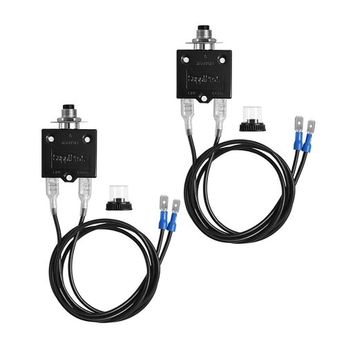 2-Pack 3 AMP 5 AMP Push Button Resettable Fuse Kit, HVAC Circuit Tester Tool for Circuit Breaker Rated 32V DC & 125/250V AC in Saudi Arabia