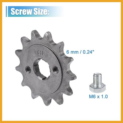 1 Set 520 Style 13 Teeth 20mm ID Motorcycle Front Engine Sprocket Fit for 50cc 70cc 110cc 125cc Motorcycle Dirt Pit Bike Mini Bike ATV Replacement in Saudi Arabia