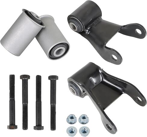 Pair Rear Leaf Spring Shackle Repair Kit Bushing Replacement for Cadillac Escalade 1999 Replacement for GMC C1500 1988-1998 84232565 722006 in Kuwait