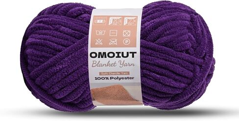 3 Pack of White Chunky Chenille Yarn for Crocheting, Soft Baby Blanket Yarn, Chunky Knit Blanket Crochet Yarn, #7 Super Bulky, 10.6oz/164 yds Fluffy Velvet Amigurumi Yarn in Saudi Arabia