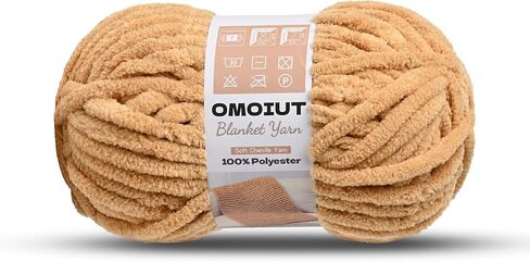 3 Pack of White Chunky Chenille Yarn for Crocheting, Soft Baby Blanket Yarn, Chunky Knit Blanket Crochet Yarn, #7 Super Bulky, 10.6oz/164 yds Fluffy Velvet Amigurumi Yarn in Saudi Arabia