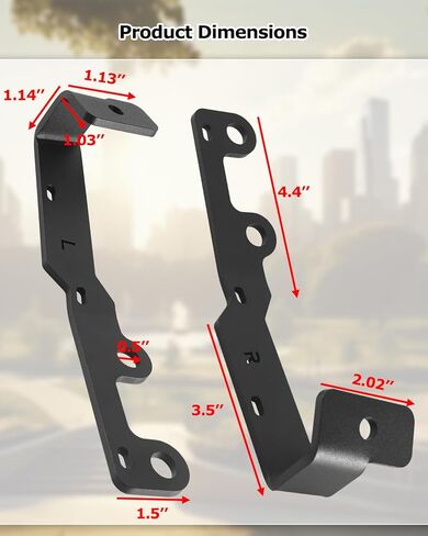 Ditch Light Bracket Kit Fit for Toyota Tacoma 2024-2026 4Runner 2025+ Tundra 2022+, LED Light Mount Brackets, Right and Left in Kuwait