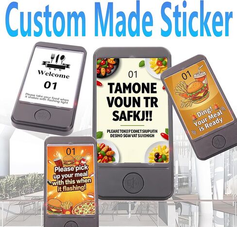 Restaurant Buzzer System, Restaurant Waiting Pager, Pagers and Beepers, Set with Vibration,Flashing and Buzzer,Close Reminder,10 Guest Pagers for Food Truck,Church Nursery in Saudi Arabia