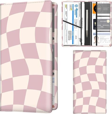 Car Registration and Insurance Holder with Magnetic Shut, Cute Vehicle Glove Box Car Organizer, Premium Interior Car Accessories for Women Men Purple Star Universe in Saudi Arabia