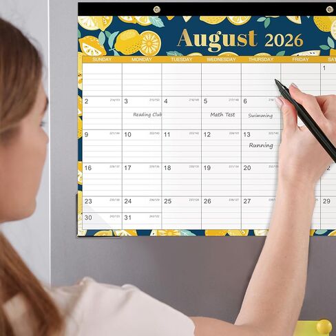 2026 Magnetic Calendar for Refrigerator - 2026 Magnetic/Desk Calendar from January 2026 to December 2026, 12''x17'' Magnetic Calendars, Desk Calendar with Corner Protectors in Saudi Arabia