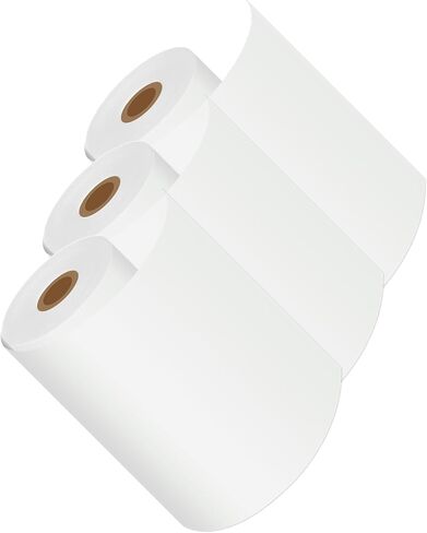 3 Roll Compatible for Brother RDM01U5 4" x 29.3m Continuous Length Paper Thermal Receipt Paper Rolls Use for RJ4030 RJ4030-K RJ4030M RJ4030M-K RJ4040 RJ4040-K Label Printer in Kuwait