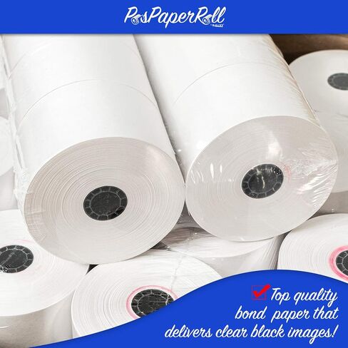 44mm (1-3/4") x 150' BOND Cash Register/Calculator Receipt Paper - 40 Rolls in Saudi Arabia