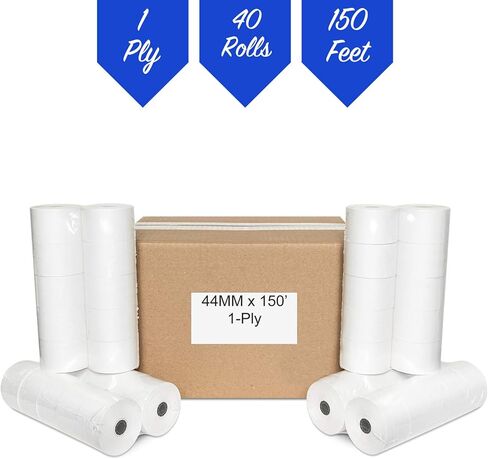 44mm (1-3/4") x 150' BOND Cash Register/Calculator Receipt Paper - 40 Rolls in Saudi Arabia