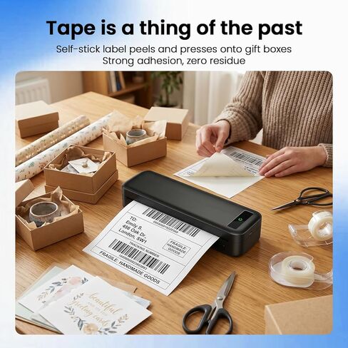 100 Sheets Adhesive Thermal Paper US Letter Size, Compatible with A285M A28U A282M A281M M08F M835 M834 M832 Portable Printer in Saudi Arabia