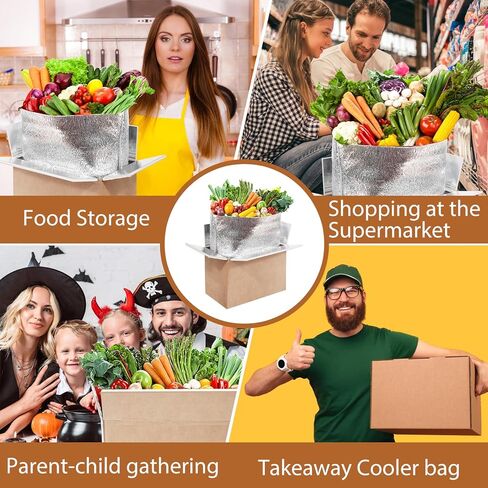 10 عبوات صغيرة من صناديق الشحن المعزولة المزدوجة، 9 × 6 × 5 بوصات صندوق شحن صغير معزول مع كيس من رقائق الألومنيوم، صناديق شحن باردة للأغذية المجمدة، تعبئة بريدية in Kuwait