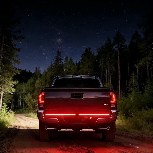 60 Inch Tailgate Light Bar, PC Material Uniform Glow LED Strip with Sequential Amber Turn Signal, Full Function Brake/Running/Reverse Lights for F150 Tundra Ram Silverado Pickup Truck in Saudi Arabia
