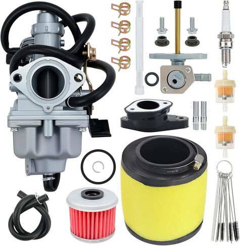 Recon 250 Carburetor Kit Include Oil Air Filter Fit for Honda Fourtrax Recon TRX250 TRX250TM TRX250TE ATV Carb with Fuel Tank Petcock in Saudi Arabia
