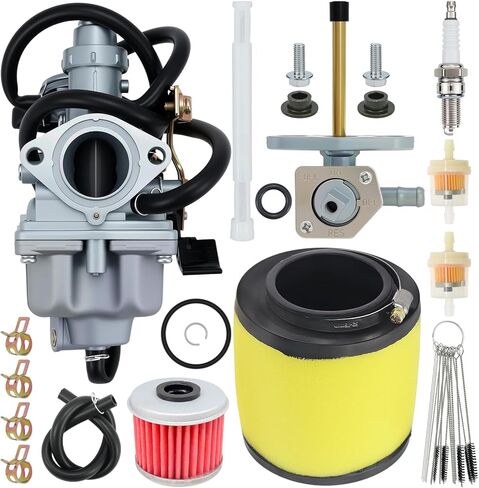 Recon 250 Carburetor Kit Include Oil Air Filter Fit for Honda Fourtrax Recon TRX250 TRX250TM TRX250TE ATV Carb with Fuel Tank Petcock in Saudi Arabia