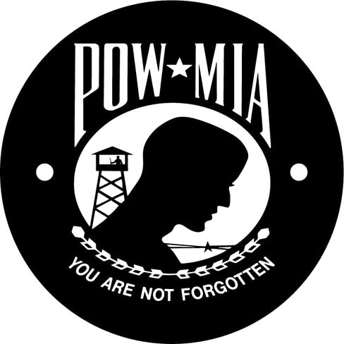 Kustom Cycle Parts POW/MIA Points/Timing Cover Compatible with Harley Davidson M8 Motor 2016 to Current. Made in The USA in Kuwait