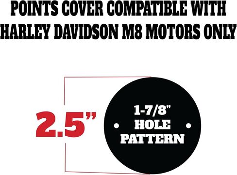 Kustom Cycle Parts POW/MIA Points/Timing Cover Compatible with Harley Davidson M8 Motor 2016 to Current. Made in The USA in Kuwait