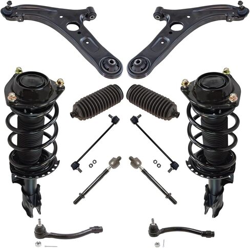 For 12pc Steering Suspension Kit Strut Spring Assemblies Tie Rods Control Arms Mod-A26M-39274 in Saudi Arabia
