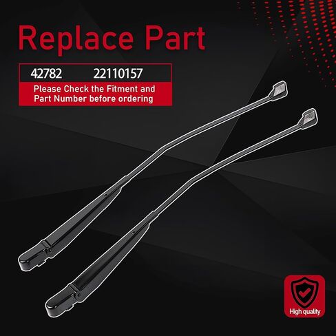 1 Pair Front Windshield Wiper Arm Kit Compatible with 1988-1998 Chevrolet Blazer Suburban Kodiak C1500 C2500 C3500 GMC Yukon K1500 K2500 K3500 Topkick Replaces 42782 22110157 in Kuwait