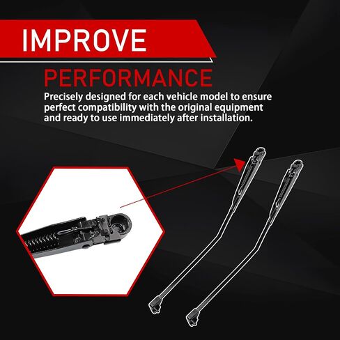 1 Pair Front Windshield Wiper Arm Kit Compatible with 1988-1998 Chevrolet Blazer Suburban Kodiak C1500 C2500 C3500 GMC Yukon K1500 K2500 K3500 Topkick Replaces 42782 22110157 in Kuwait
